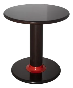 Rocchettone Round Side Table in Wood by Ettore Sottsass for Poltronova, Italy, 1964, Set of 2