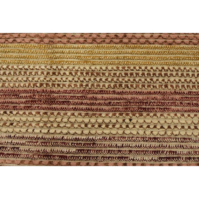 Gabbeh Rug 7’10” X 9’11” Multicolor Wool Striped Hand-Knotted Carpet For Sale - Image 9 of 15