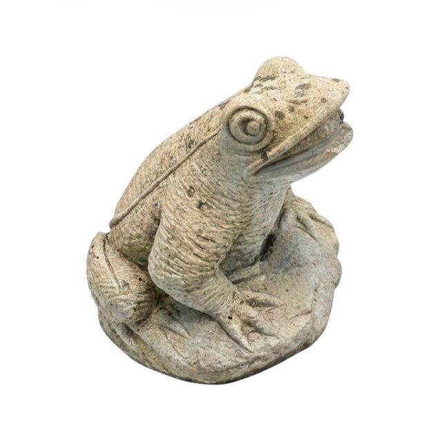 This is a charming, large-scale cast stone garden fountain shaped like a seated frog. Designed with both form and function...