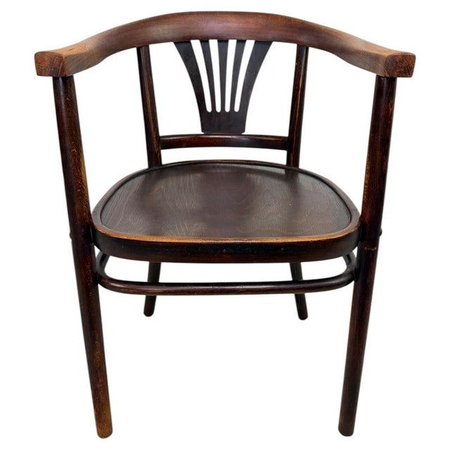 Art Nouveau No. 24 Armchair by Arch. Emanuel Von Seidl for Thonet, 1920s For Sale - Image 10 of 10