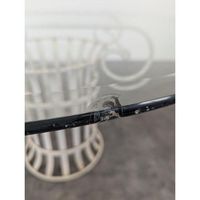 Wrought Iron Garden Table and Chairs, Set of 5 For Sale - Image 13 of 15