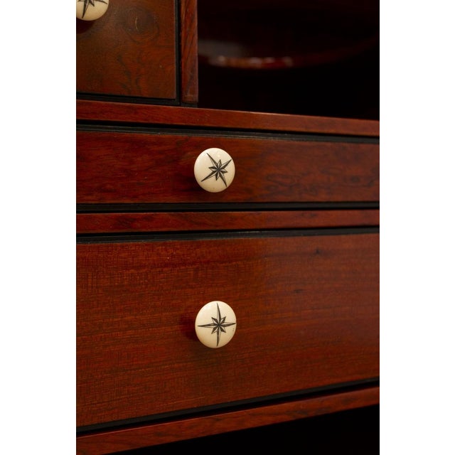 Metal Starbay Bar Cabinet in Mahogany For Sale - Image 7 of 18