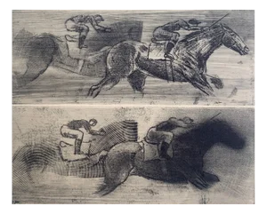 Pawel Zablocki, Three Sketches for New Runs, Etching on Paper, 2010