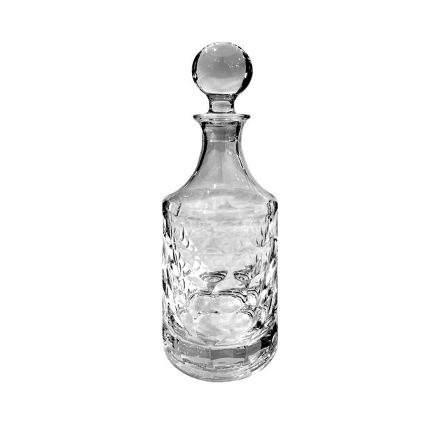 Mid 20th Century Mid-Century Modern Cut Lead Crystal Decanter For Sale - Image 9 of 10
