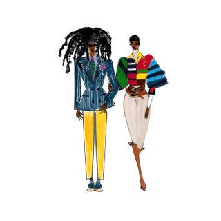 Polo Couple, Limited Edition Print by Annie Naranian For Sale