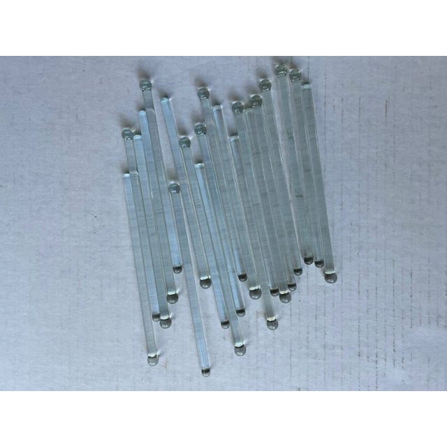 Glass Swizzle Sticks For Sale - Image 4 of 4