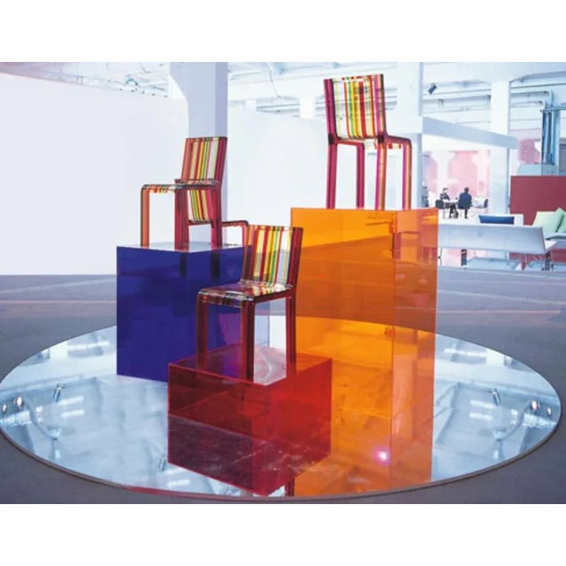 Patrick Norguet Rainbow Acrylic Side Chair For Sale - Image 12 of 12