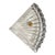 1980s Genuine Lead Crystal Triangular Shell Dish by Cristal D'Arques, Made in France For Sale