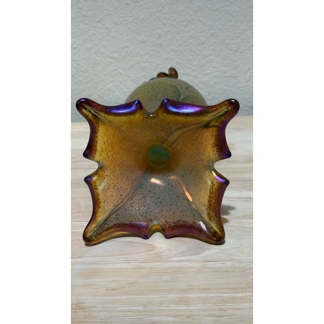 2018 Jack Pine Hand Blown Iridescent Art Glass Sculpture For Sale - Image 4 of 11