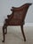 French Vintage French Carved Cane Tub Chair For Sale - Image 3 of 18
