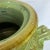 Ceramic Italian Hand Painted Green Ceramic Vase With Two Handles For Sale - Image 7 of 11