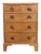 Narrow Painted Chest of Drawers For Sale