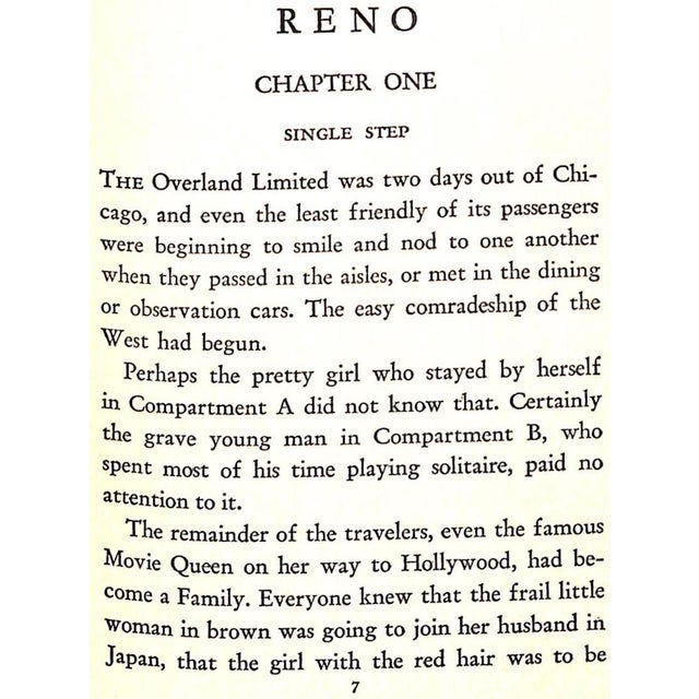 Paper "Reno" 1929 Vanderbilt, Cornelius Jr. For Sale - Image 7 of 9