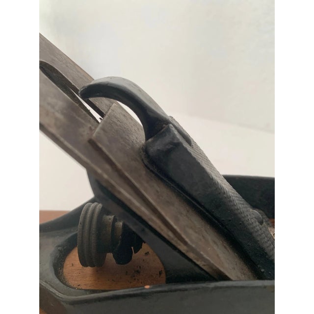 Brown Leonard Bailey Antique Wooden Block Plane Tool For Sale - Image 8 of 13