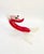 Vintage White and Red Murano Glass Fox Figurine attributed to Murano for Maestri di Murano, 1950s For Sale - Image 3 of 10