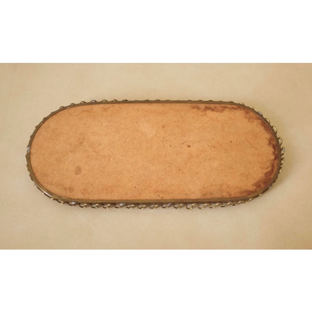 1950s Swedish Modern Oval Brass Mirror Tray For Sale In New York - Image 6 of 7