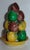 Antique Chinese famille vert altar fruit pyramid of plums in shades of yellow, green and brown. Measures 6 1/2" tall. Good...