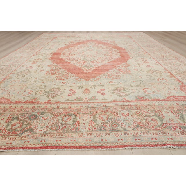 Vintage Persian Mahal Rug, 10'00 X 14'06 For Sale - Image 9 of 10