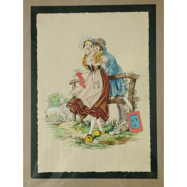 Alfred Renaudin / E. Naudy, Berry, Poitou, Lorraine & Touraine, Early 20th Century, Lithographs, Set of 4 For Sale - Image 12 of 18