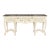 Continental Creme-Peinte and Marble-Top Console Sideboard For Sale