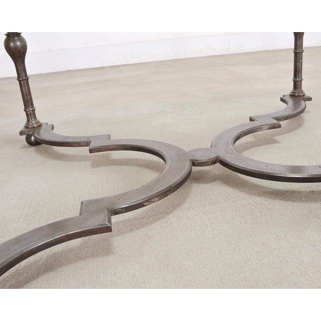 Formations Iron and Glass Baroque-Style Dining Center Table For Sale - Image 17 of 18