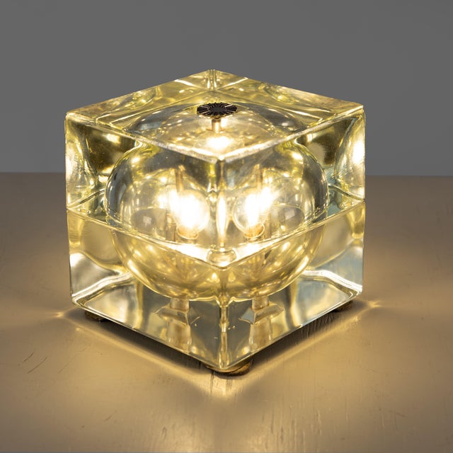 Metal Cubosfera Lamp by Alessandro Mendini for Fidenza Vetraria, Italy, 1960s For Sale - Image 7 of 10