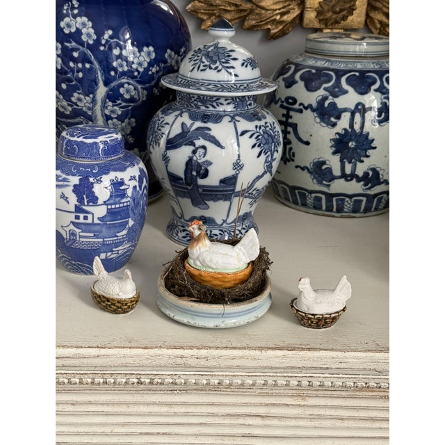 Antique Porcelain Easter Chicks, 1900, Set of 4 For Sale - Image 6 of 11