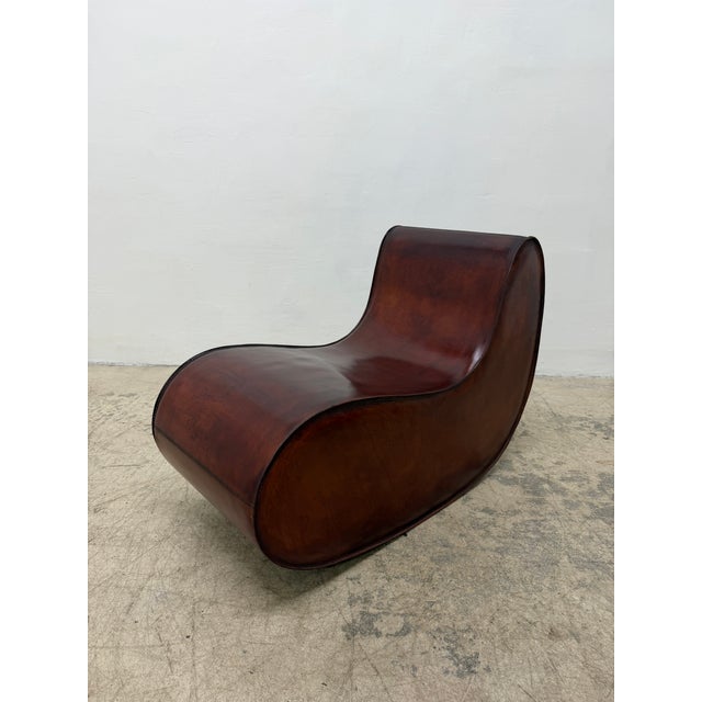 Gregorio Spini "Sutra" Distressed Leather Lounge Chairs for Kundalini - A Pair For Sale - Image 9 of 18