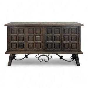 Spanish Carved Oak Sideboard