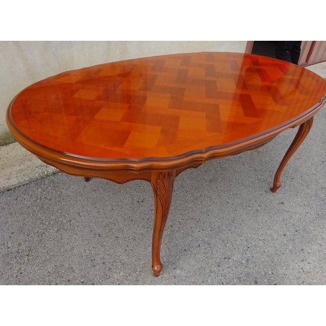 Regency Oval Extendable Dining Table, 1980s For Sale - Image 16 of 18