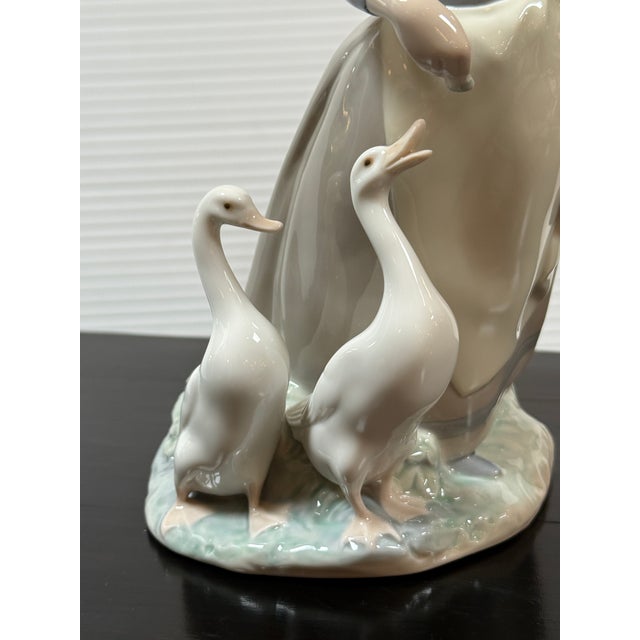 Ceramic Fulgencio García for Lladró Pacing the Ducks Porcelain Figurine, Signed For Sale - Image 7 of 12