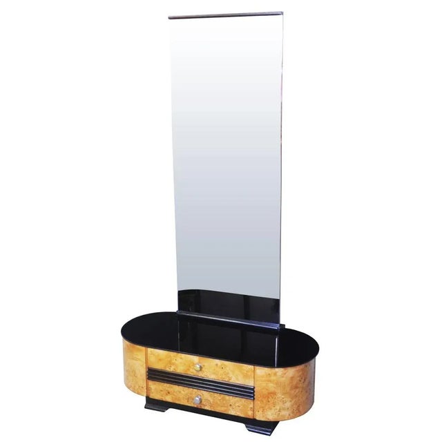 Black Mid-Century Dressing Table by Jindrich Halabala for Up Brno, 1950s For Sale - Image 8 of 8