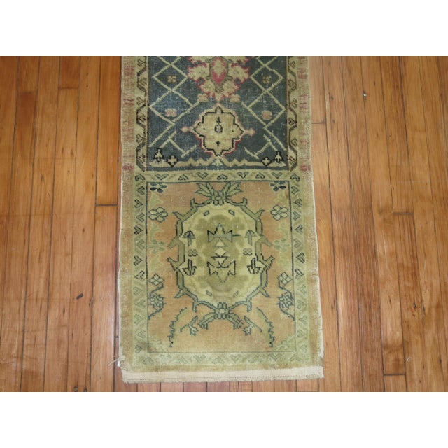 Vintage Zabihi Collection Turkish Anatolian Eclectic Runner - 1'9" x 10'4" For Sale In New York - Image 6 of 6