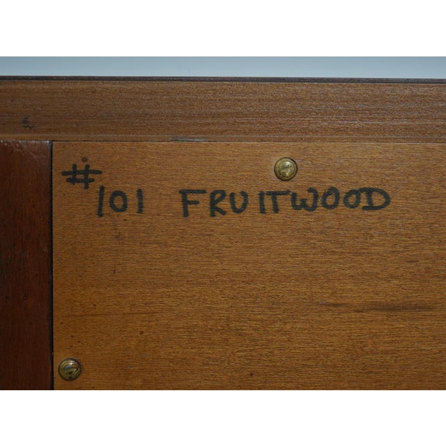 Union National French Paint Decorated Cherry Commode Chest For Sale - Image 18 of 18