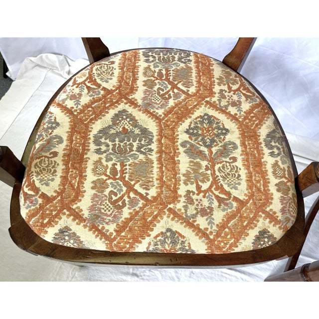 Mid 20th Century Country Ladderback Tub Chairs- a Pair For Sale - Image 9 of 13