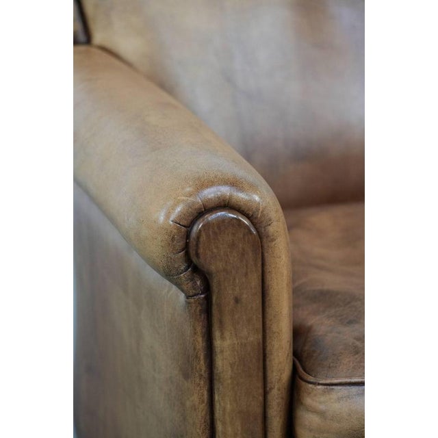 Vintage Chair in Sheepskin Leather For Sale - Image 12 of 17