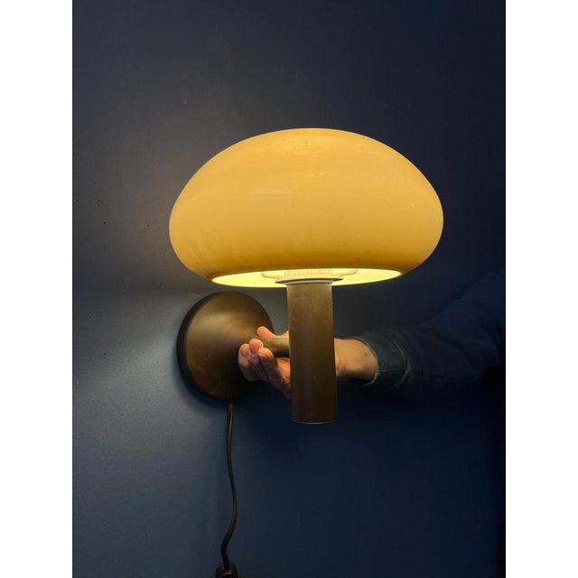 Vintage Space Age Mushroom Wall Sconce from Massive For Sale - Image 4 of 13