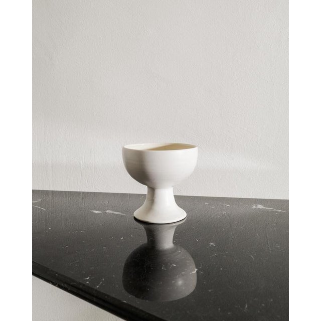 White French Mid-Century Decorative Ceramic Bowl Vase, 1950s For Sale - Image 4 of 4