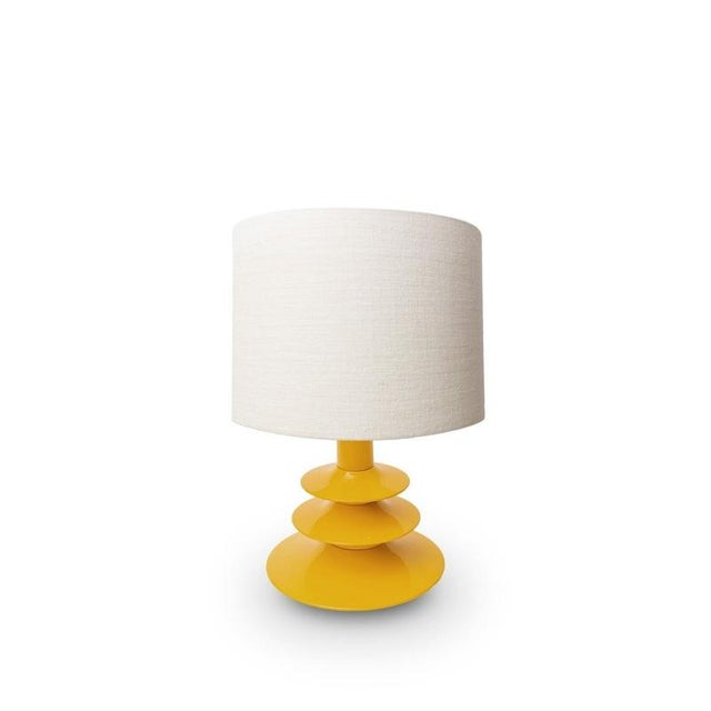 Pimlico Table Lamp in Beech with Lacquer and Linen by Popus Editions For Sale - Image 6 of 11