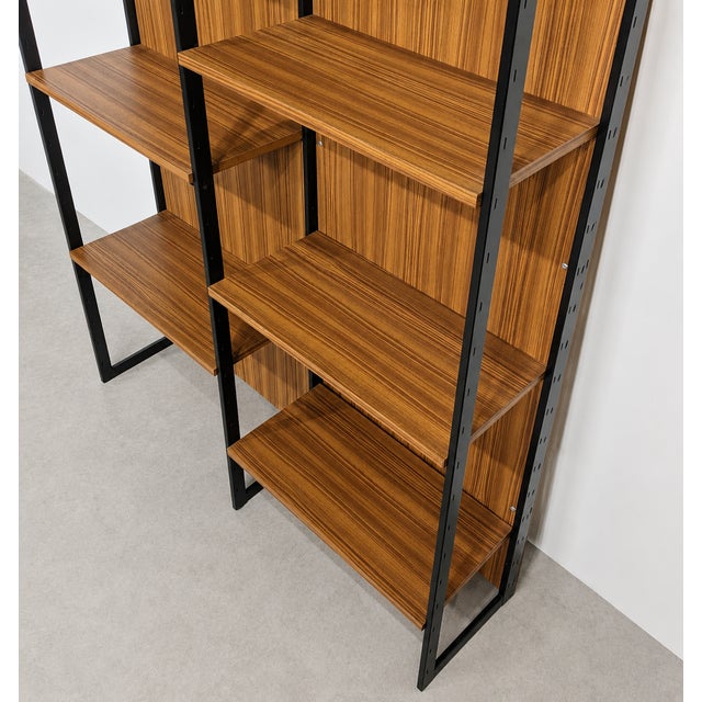 Wood Vintage Modular Wall Unit from Meurop, Belgium, 1960s For Sale - Image 7 of 10
