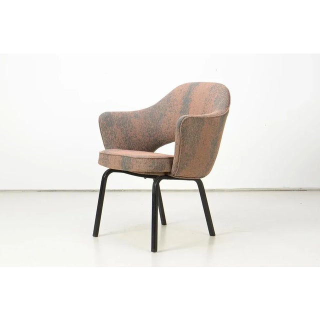 Arm chair by Eero Saarinen, produced by Swedish Nordiska Kompaniet under license from Knoll Int. The upholstery has been...