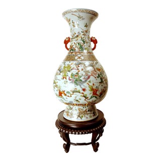 Large Chinese Porcelain Taoist Practices Yuhuchunping For Sale