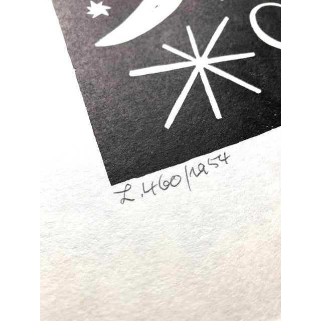 L. 460 by otto nebel for edition panderma, basel, 1954this linocut, painting, titled l. 580, is a work by otto nebel....