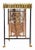 C. 1920's Oscar Bach style antique iron and bronze console table having intricate filigree metalwork border and panels...