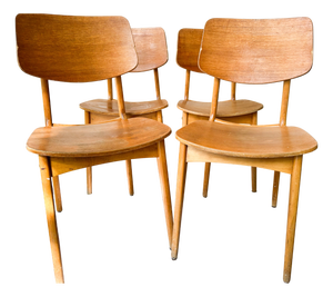 French School Chairs from Stella, 1950s, Set of 4