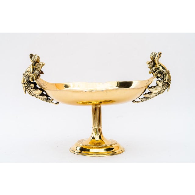 Brass Centerpiece from Jugendstil, Vienna, 1900s For Sale - Image 6 of 15