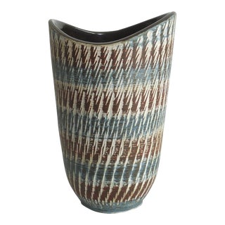 Western German Mid Century Modern Pottery Vase For Sale
