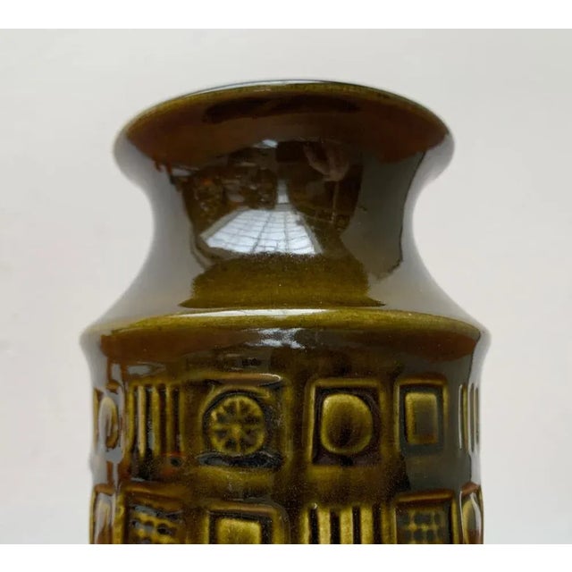 Ceramic Vintage West German Pottery WGP Vase from Bay, 1970s For Sale - Image 7 of 12