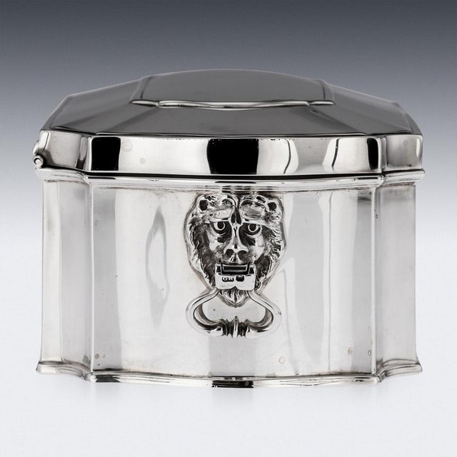 20th Century English Silver Casket, Sheffield, 1915 For Sale - Image 6 of 18