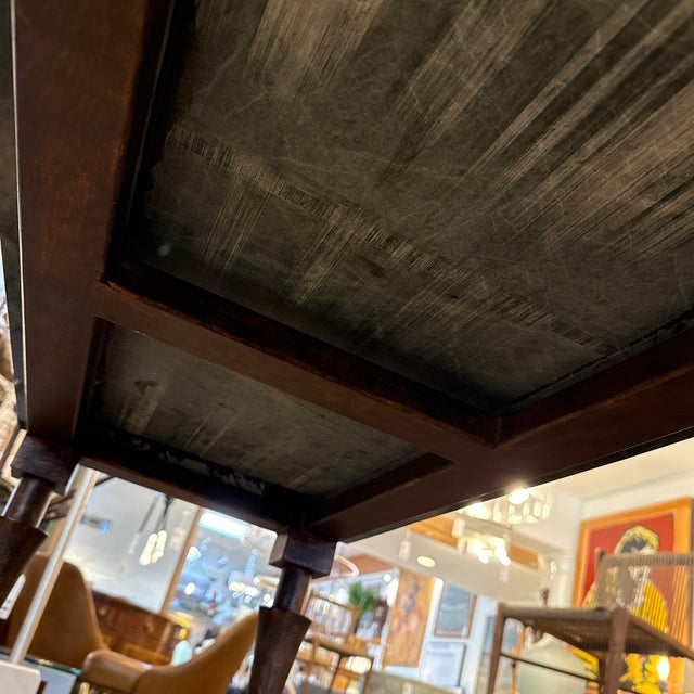 French Baroque Empress Green Marble Console Table For Sale - Image 10 of 12